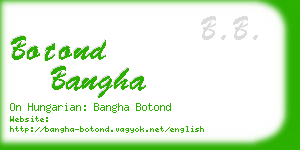 botond bangha business card